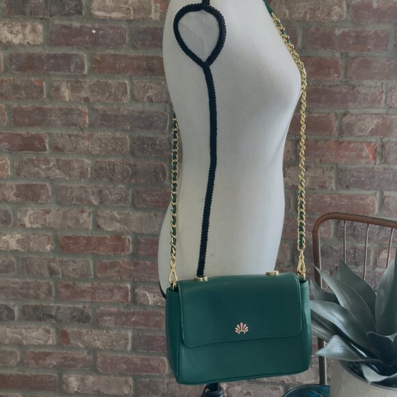 Lele Sadoughi Green chain strap crossbody bag - Picture 2 of 4